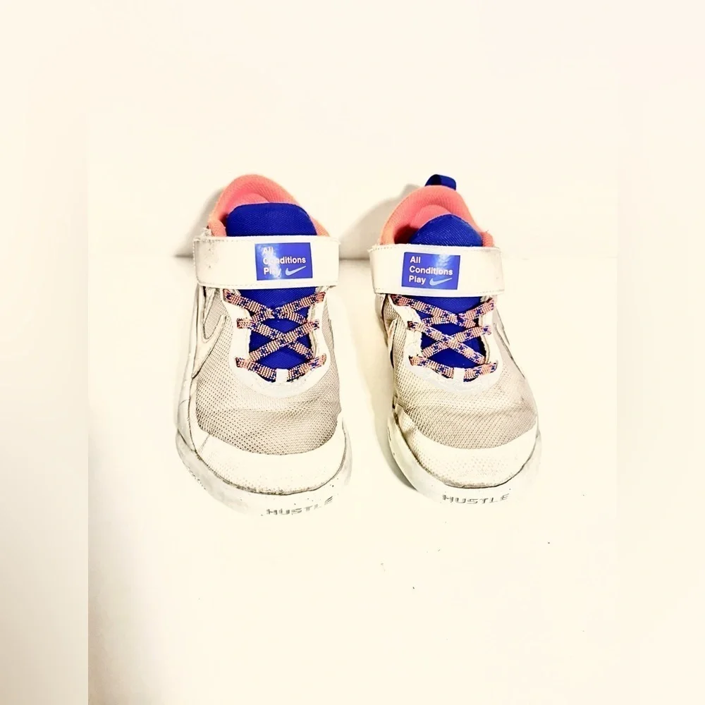 Nike Kids White and Orange Sneakers